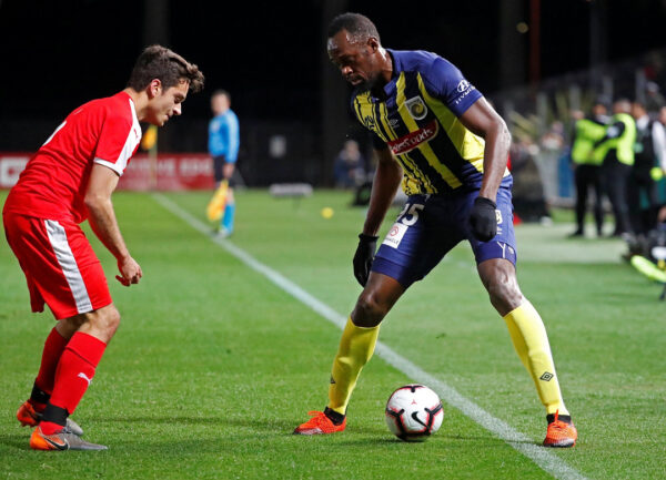 Usain Bolt Makes Professional Football Debut In Australia