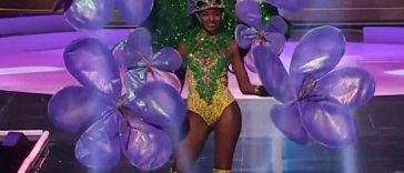 Miqueal-Symone Williams shows off Lignum Vitae at Miss Universe