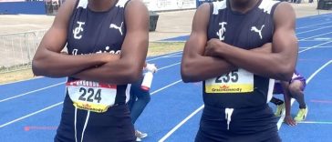 Jamaica College students celebrating victory at Champs