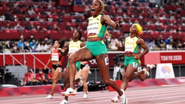 Elaine Thompson beats the Olympic record