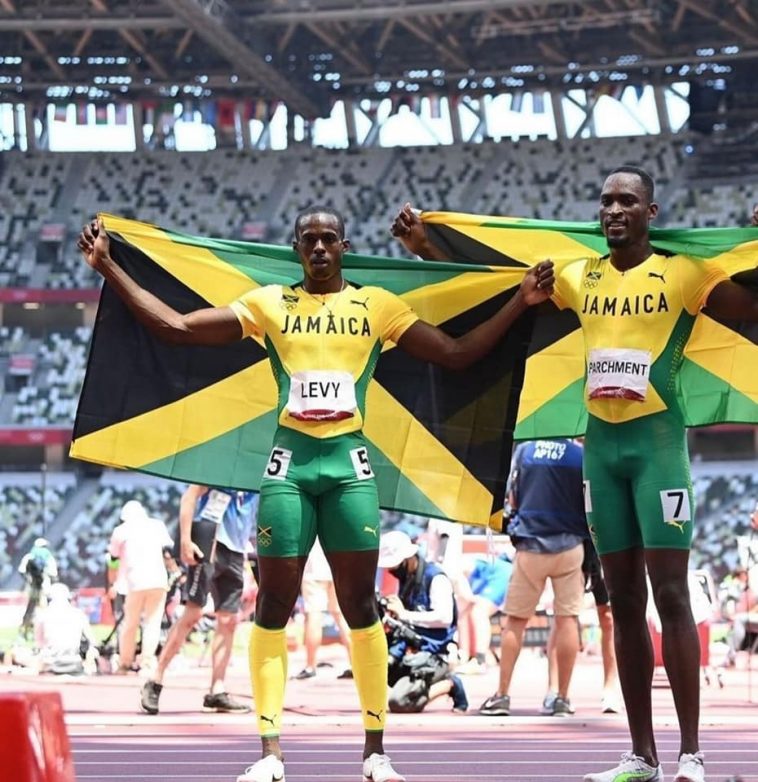 Team Jamaica takes gold and bronze in 110 m hurdles