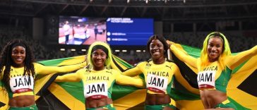 Team Jamaica wins Tokyo 2020 women's relay