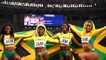 Team Jamaica wins Tokyo 2020 women's relay