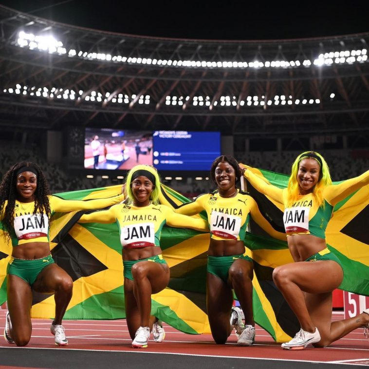 Team Jamaica wins Tokyo 2020 women's relay