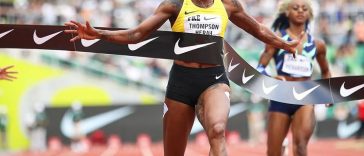Elaine Thompson Herah wins the Prefontaine Classic
