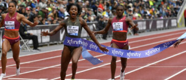 Elaine Thompson Herah wins at the 2022 Prefontaine Classic