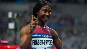 Shelly-Ann Fraser-Pryce wins at the Paris Diamond League