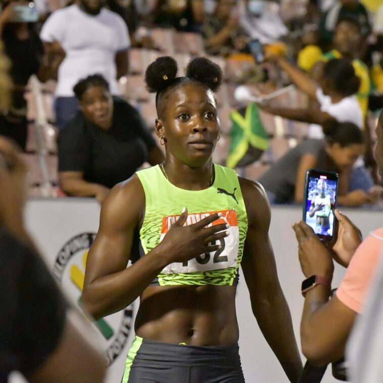 Shericka Jackson wins sprint double at the 2022 Jamaica National Trials