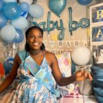 Konya Plummer celebrates her first pregnancy