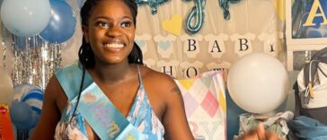 Konya Plummer celebrates her first pregnancy