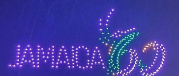 Jamaica 60 in drone form at the Independence Grand Gala
