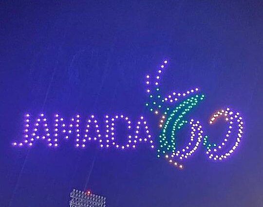 Jamaica 60 in drone form at the Independence Grand Gala