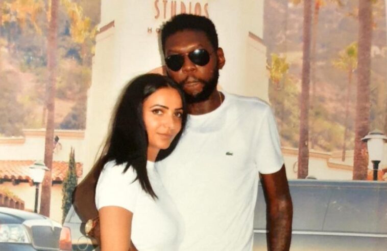 Vybz Kartel spends time with his fiancee, Sidem Ozturk, during an authorized prison visit earlier this year.