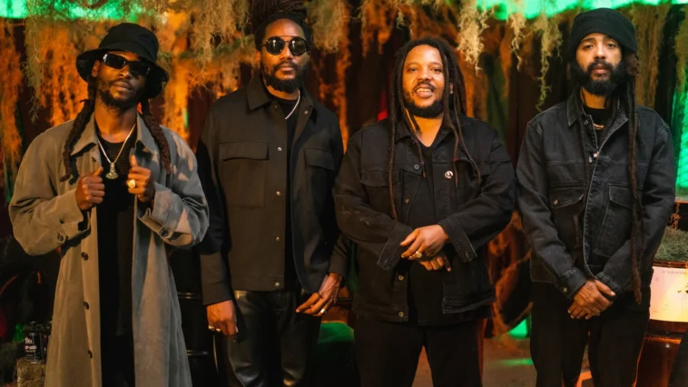Kabaka Pyramid, Jesse Royal, Protoje and Stephen Marley feature in the music video for The Kalling