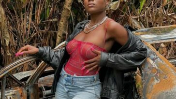 Sevana posing in the forest for a photoshoot