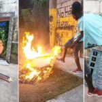 Sizzla destroys DJ Khaled's platinum plaques on Judgement Yard in August Town.