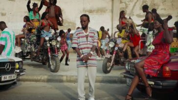 Popcaan stands front and centre during the video shot for his single, 'Aboboyaa'