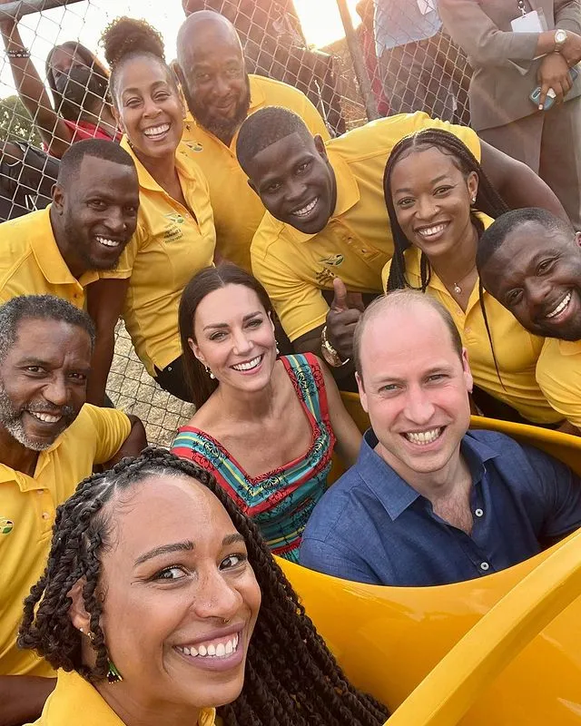 Audra Segree meets Prince William and Catherine, Princess of Wales, in Jamaica alongside her teammates.