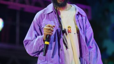 Protoje performs during the Lost in Festival show on Feb. 24, 2024.
