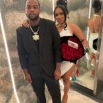 Teejay poses on Valentines Day with his bae, Tionna.