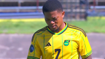 Leon Bailey thinks to himself during Nations League match between Jamaica and Canada.