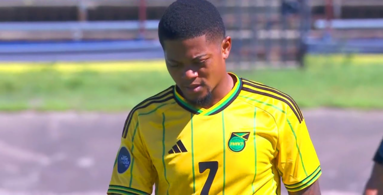 Leon Bailey thinks to himself during Nations League match between Jamaica and Canada.