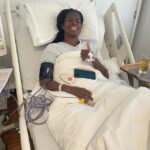 Khadija Shaw is all smiles after having foot surgery on Apr. 30.