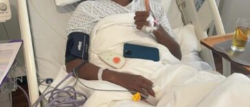 Khadija Shaw is all smiles after having foot surgery on Apr. 30.