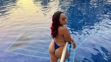 TVJ's Denise Walters enjoys a day by the pool.