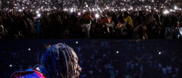 Buju Banton sings with the fans during his performance at the UBS Arena in New York on Jul. 13. Credit: Andre "DreVinci" Jones.