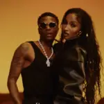 Shenseea and Wizkid on the set of their music video for "Work Me Out."