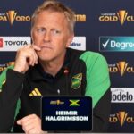 Heimir Hallgrímsson attends a Gold Cup 2023 press conference