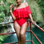 D'Angel shows off her sexy body while by the river.