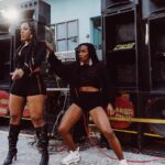 Yeza and Patra shooting a scene for their 'Organic' music video.