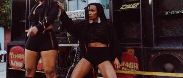 Yeza and Patra shooting a scene for their 'Organic' music video.