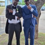Bounty Killer and Beenie Man celebrate their Order of Distinction at Kings House.