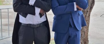 Bounty Killer and Beenie Man celebrate their Order of Distinction at Kings House.