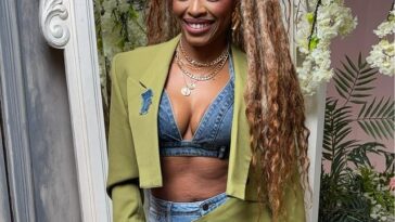 Shuga poses on the set of her music video for 'Love Doctor.'