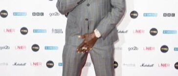 Vybz Kartel poses on the MOBO Awards red carpet.