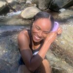 Sashone hanging out by the river.