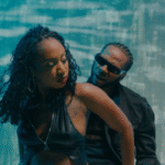 Dexta Daps dances with a woman on the set of the 'One Favor' music video.