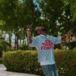 Popcaan looks to the sky while shooting the music video for 'Immortal Life.'