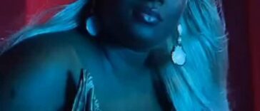 Shaneil Muir looks seductive on the set of her music video for 'Likkle Miss.'