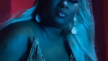 Shaneil Muir looks seductive on the set of her music video for 'Likkle Miss.'