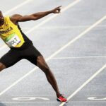 Usain Bolt does his signature pose at Rio 2016.