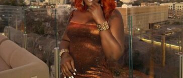 Spice rocks her Pumpkin Ginger look while out on the town