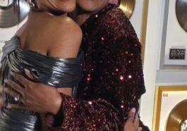 Naomi Cowan and Jully Black hug on the red carpet at the 2026 Juno Awards.