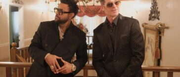 Shaggy and Robin Thicke look sharp in the music video for "Looking Lovely."