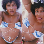 Baddie dancer Kimiko Versatile teasing on the beach
