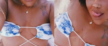 Baddie dancer Kimiko Versatile teasing on the beach
